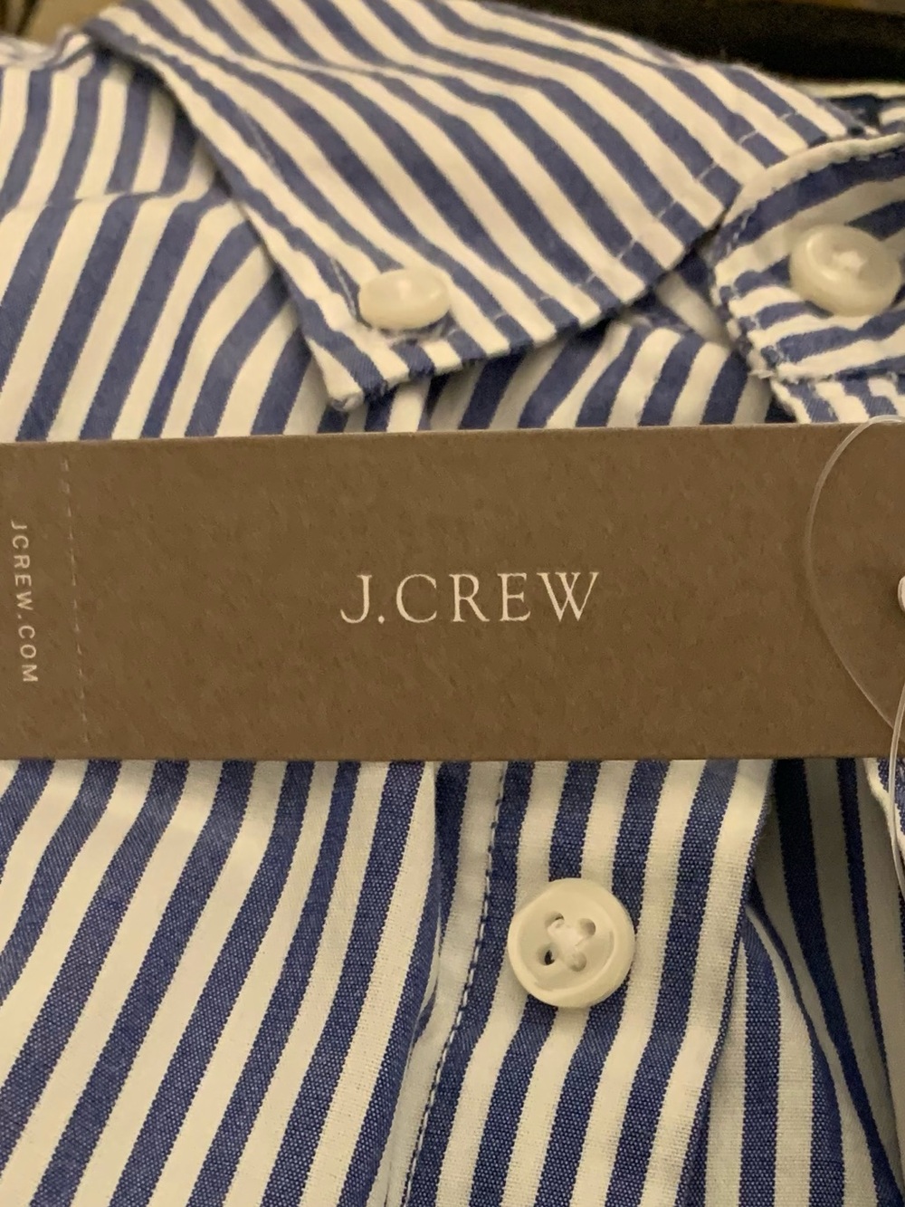 J CREW LS Slim Fit Blended Cotton Pin Striped Shirt - Picture 6 of 6